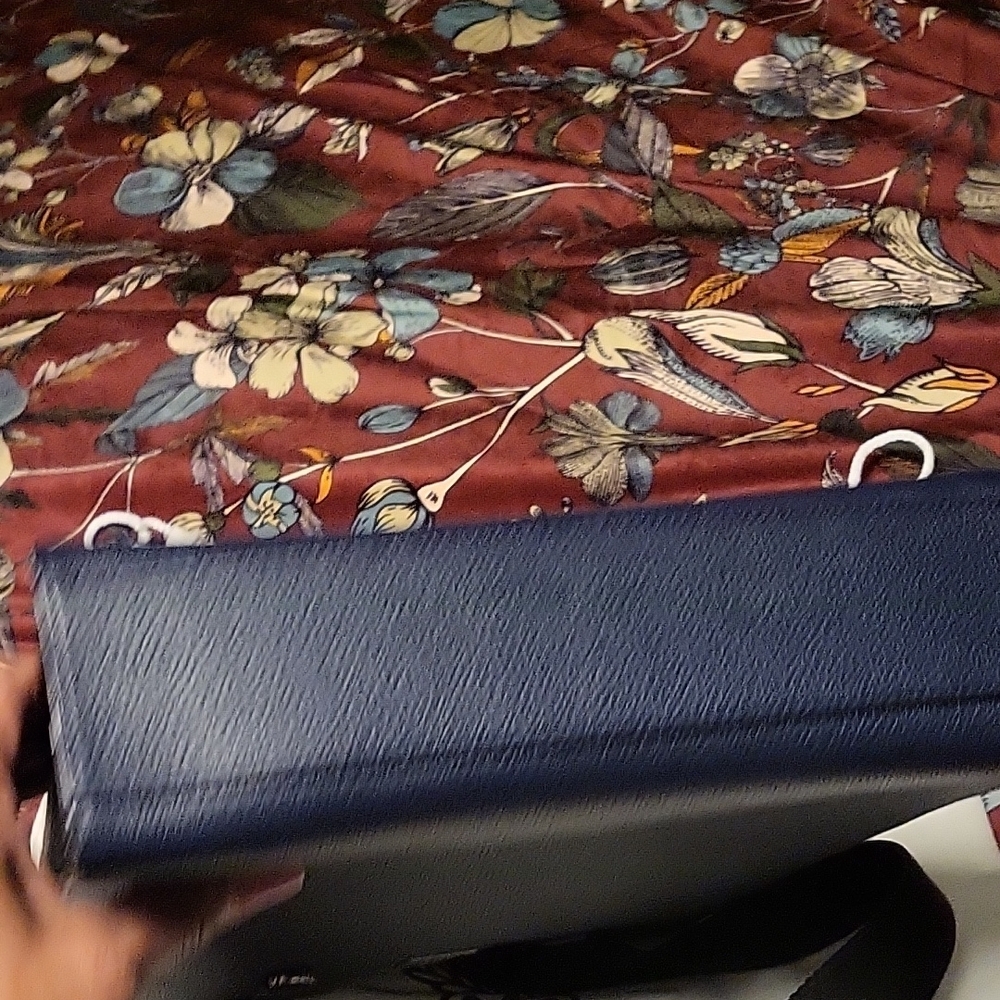 MCM Blue Messenger Bag with Adjustable Strap and Gold Hardware - Picture 5 of 10